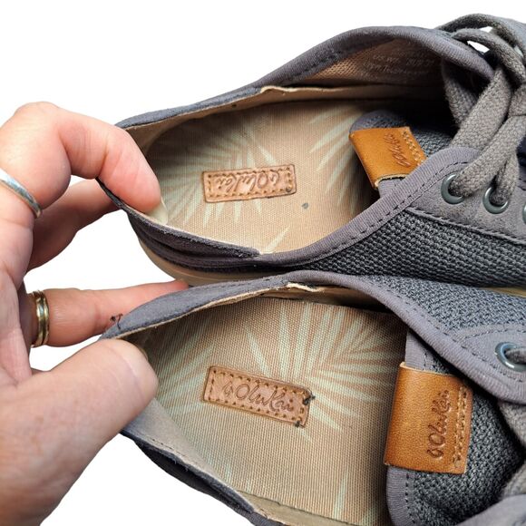 Olukai Casual Sneakers WOMENS SIZE 7 PEHUEA LI Pavement Gray minimalist comfy - Picture 9 of 12